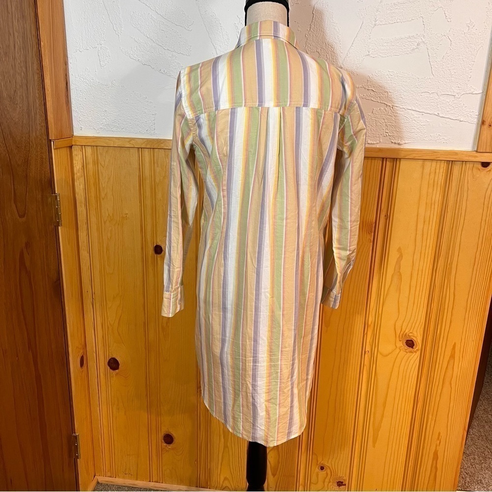 Roller Rabbit Striped Button Down Shirt Dress/Nig… - image 5